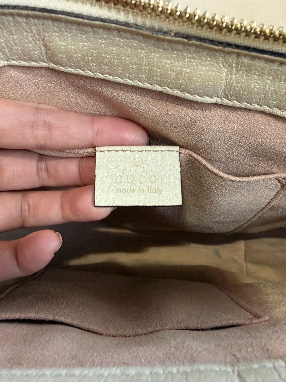 Gucci Ophidia Small Top-Handle Leather Tote with Blue & Red Sherryline - Picture 10 of 11